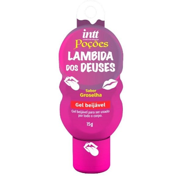 LAMBIDA DOS DEUSES - GROSELHA - Gel Beijável Para Sexo Oral 15g INTT