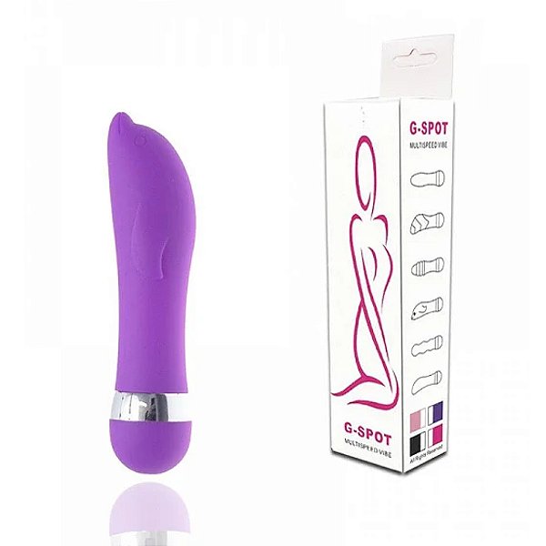 Vibrador Ponto G Formato Golfinho Multivelocidade -  PS005C