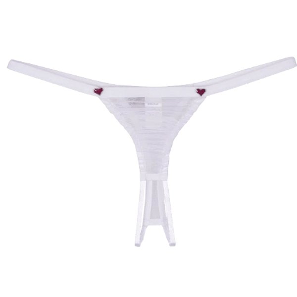 CALCINHA SENSUALLE TANGA POMBINHA BRANCO U