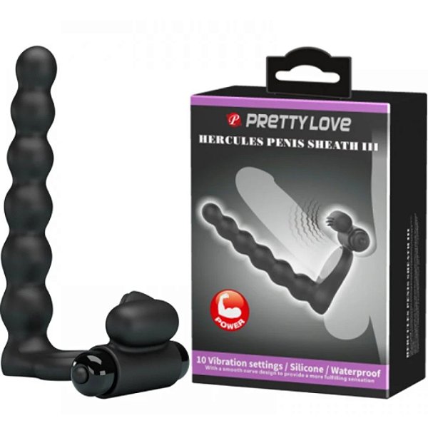 ANEL COMPANHEIRO C/ VIBRO HERCULES PENIS SHEATH III PRETTY