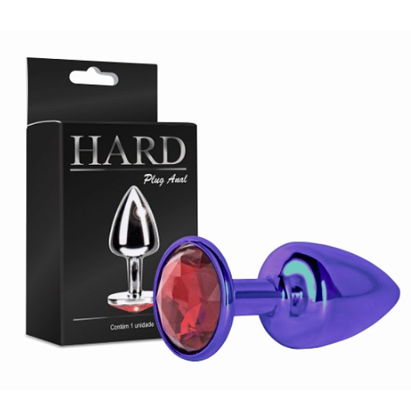 PLUG COM PEDRA HARD (HA118L) LILÁS P