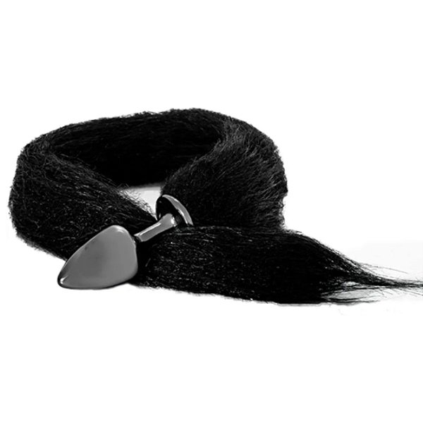 PLUG ANAL COM RABO HARD (HA116) ONIX/PRETO U