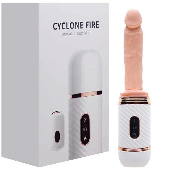 Mini Fuck Machine com Ventosa e 7 Modos de Vibração e Movimentos - CYCLONE FIRE - DB050 / 5844 / DB-1825