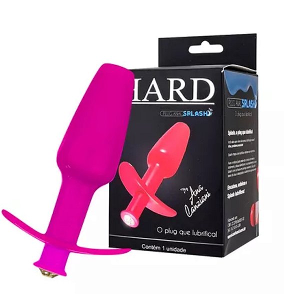 Plug Anal Splash Rosa Neon - O Plug que Lubrifica (Aplicador de Lubrificante) - HA196R