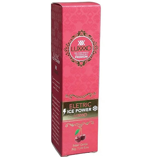 ELETRIC ICE Extra Forte - Sabor Cereja - Lubrificante Com Efeito Eletrizante - LUXXXO - 30g