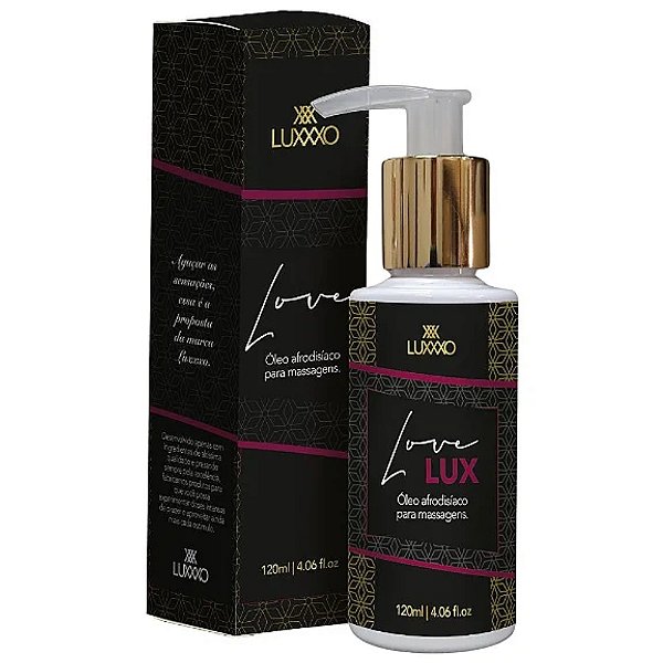 Óleo Afrodisíaco Love Lux  - Massagem Afrodisíaca - LUXXXO - 120ml