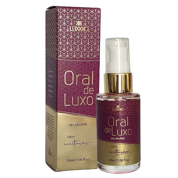 ORAL DE LUXO - Gel Térmico Beijável Sabor Maça do Amor (Sabor Excitação) LUXXXO - 30g