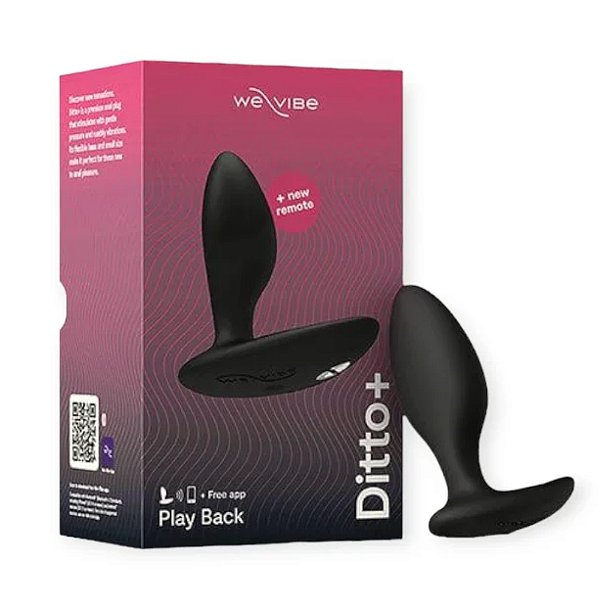 Plug Anal Vibratório com Controle Remoto + Aplicativo - WE-VIBE DITTO+