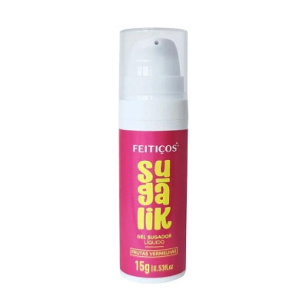 Gel Sugador Líquido com Sensação de Pulsação e Refrescância - Sugalik - 15g - Frutas Vermelhas - Feitiços