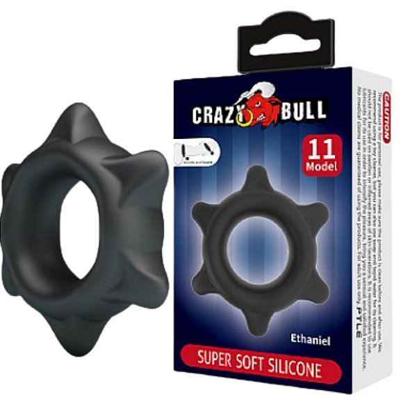 Anel Peniano Silicone Resistente - Ethaniel - 2,0 X 6,5 - Crazy Bull - 9038
