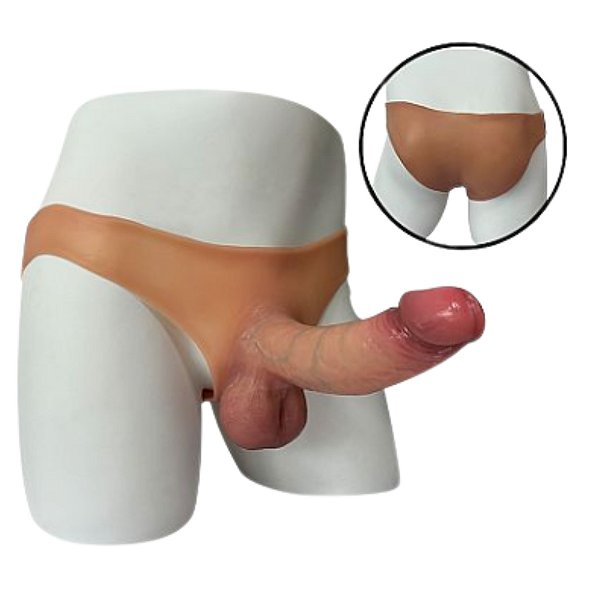 Cinta Peniana em Silicone Líquido com Prótese Integrada - 19,5x5,0 -  8835