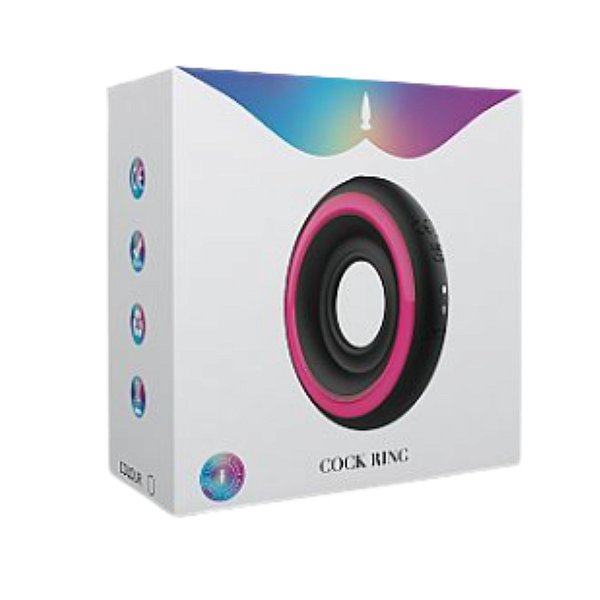 Anel Peniano Vibratório com Led e Controle Remoto - 9147