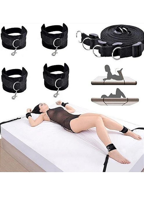 KIT Amarras para Cama - ALGEMA e TORNOZELEIRA PARA COLCHÃO/CAMA/PORTA STILLO SEX -