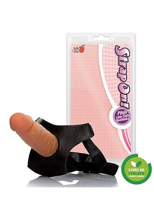 Strap On Cinta Peniana - Cinta Com Pênis Realístico - 14,5x4cm - ADAO27S