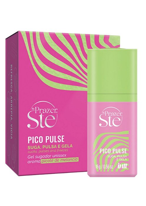 PICO PULSE Sugador Líquido Suga, Pulsa e Gela - By Prazer: Ste - Sabor Melancia - 16g