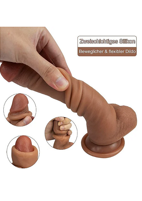 Pênis Realístico com Pele em Cyber Skin - YAFFA -