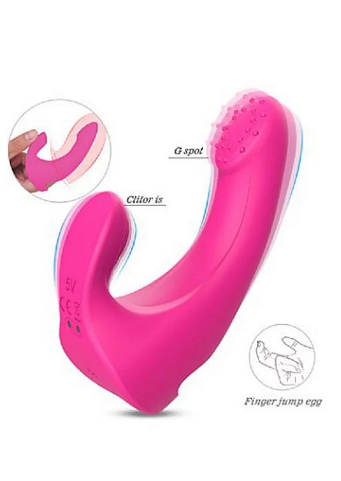 Dedeira de Ponto G e Clitóris com Vibro Recarregável - Finger-Gun - 6897