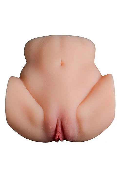 Masturbador Super Realístico Formato de Bunda com Vagina e Ânus 22x21,5cm - Super Realístico