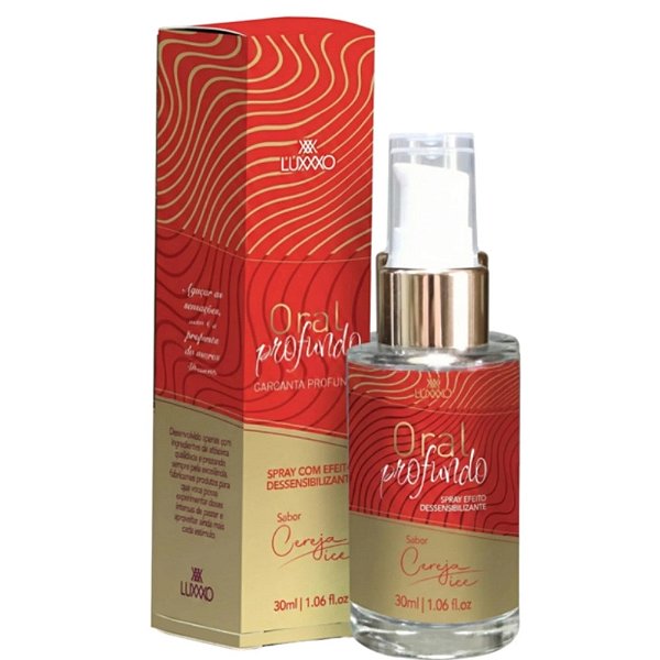 Oral Profundo Spray Para Garganta Sabor Cereja Ice - LUXXXO - 30ml