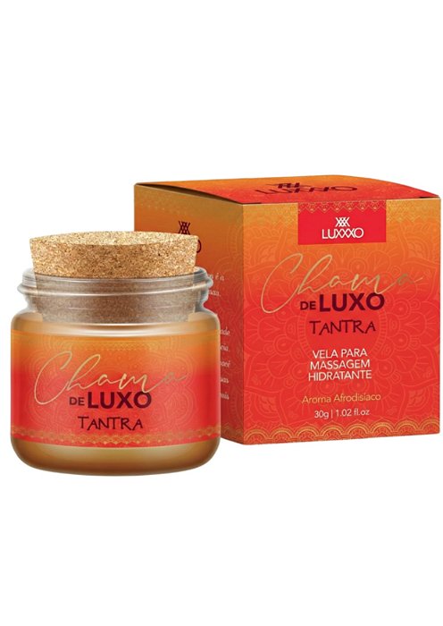 Chama de Luxo Atração Tantra - LUXXXO- Vela Para Massagem Aromática Com Ácido Hialurônico e D-Pantenol