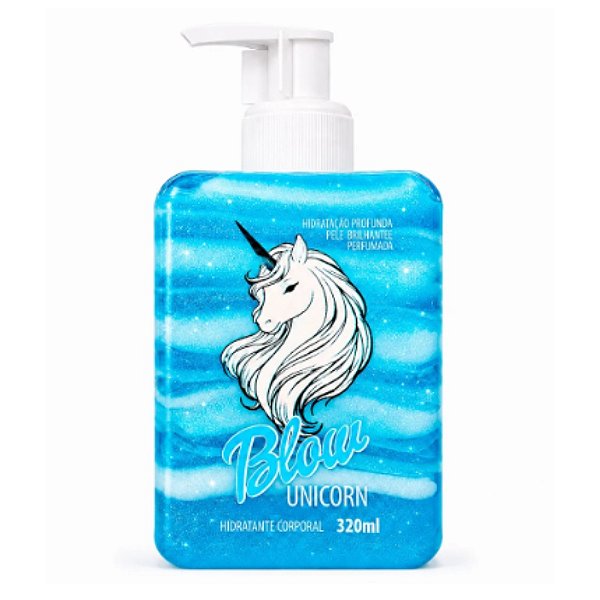 Hidratante Corporal Iluminador Blow Unicorn Gel, Creme e Glitter 320ml - Blow Girl