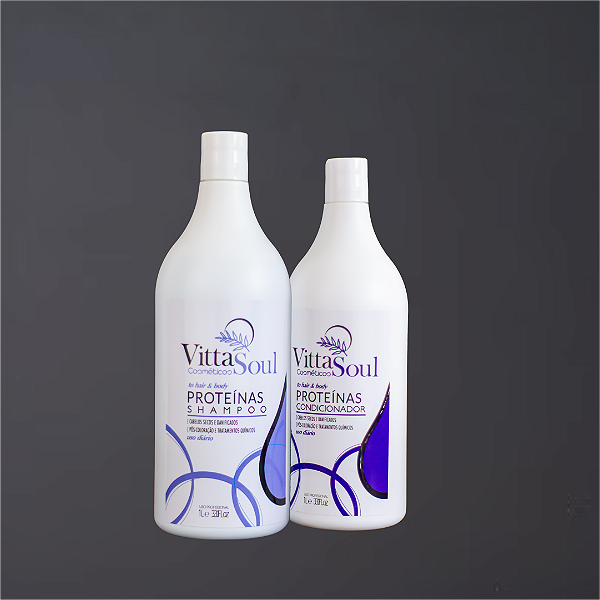 Kit Shampoo e Condicionador Proteínas 1L