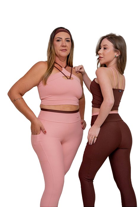 CONJUNTO SAMARA - CALÇA C/ BOLSO E TOPER 4 VIES