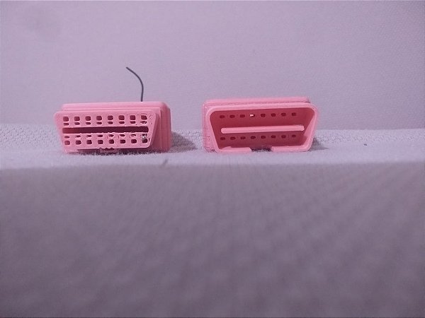 CONECTOR OBD2 PARA MONTAGEM - KIT MACHO+FEMEA