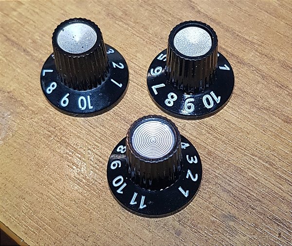 KNOBS DE AMPLIFICADORES, GUITARRAS E AFINS PARA REPOSIÇÃO