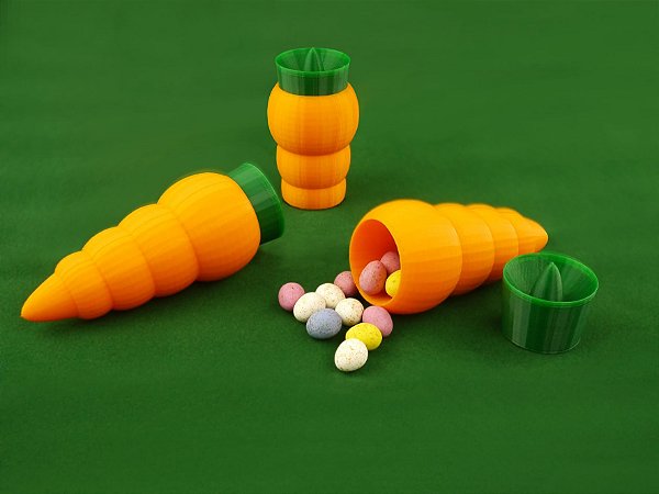 Porta-Doces/Balas em Formato de Cenoura
