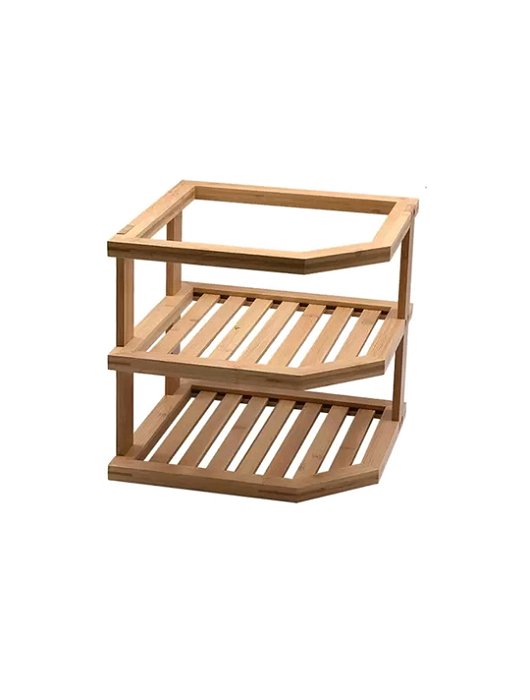 Organizador de Canto de Bambu 2 Andares