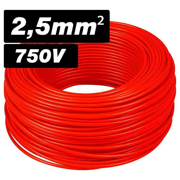 Cabo Flexível 2,5mm² 450/750V Metro