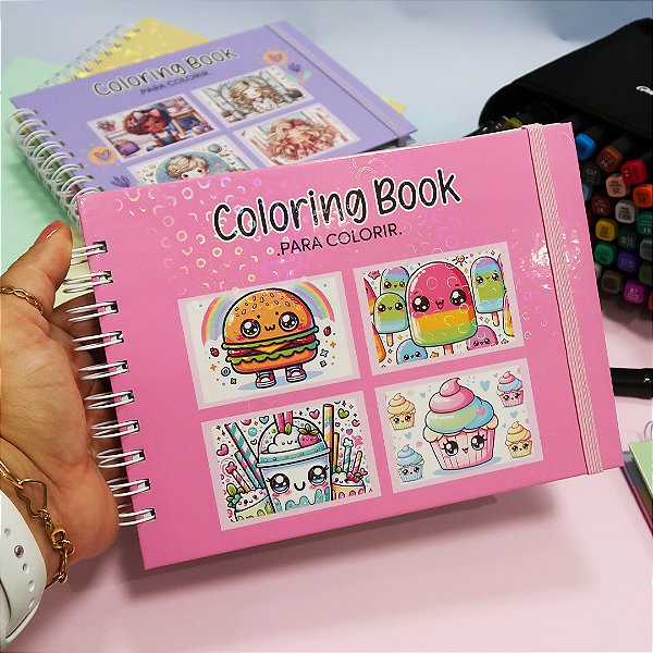 Livro de Colorir A5 - Coleção Coloring book candy