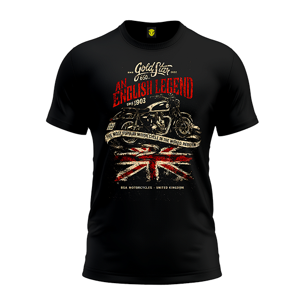Camiseta Moto Gold Star MC Mamba Motors