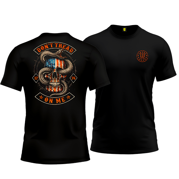 Camiseta Moto Dont Tread On Me 1976 Motor MC Mamba Motors