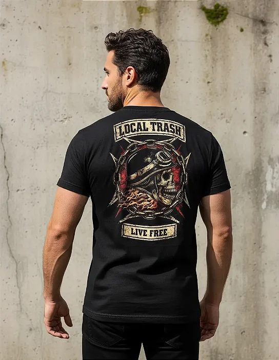 Camiseta Moto Local Trash Motor MC Mamba Motors