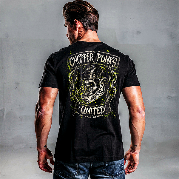 Camiseta Moto Choppers Punks Motor MC Mamba Motors