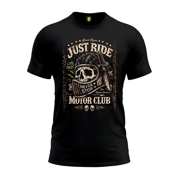 Camiseta Moto Just Ride Motor MC Mamba Motors
