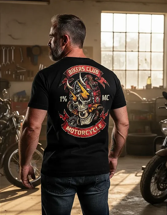 Camiseta Motor Bikers Club Motorcycle Mamba