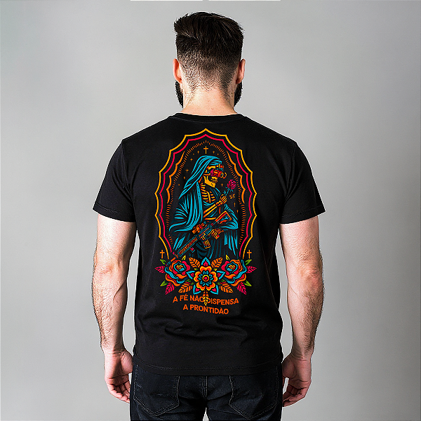 Camiseta Militar Concept Mamba A Fé não dispensa a prontidão