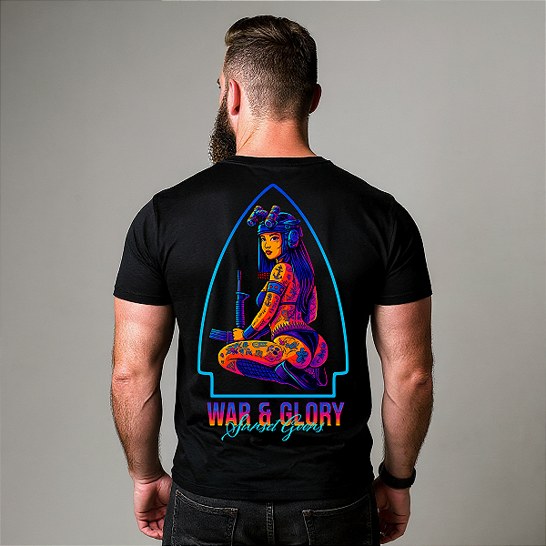Camiseta Sunset Goons – War & Glory Neon Operator - Mamba Army