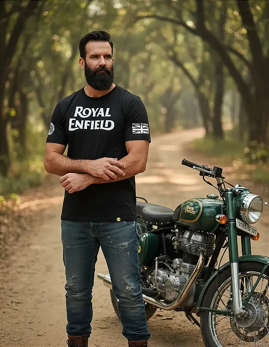 Camiseta Royal Enfield Mamba Army British Iron