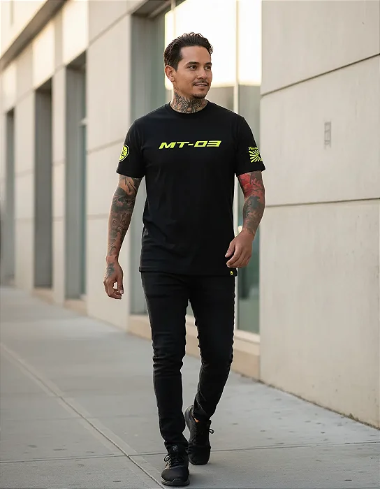 Camiseta yamaha mt 03 verde
