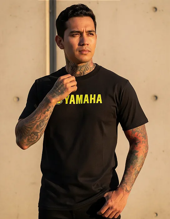 Camiseta yamaha oficial amarelo