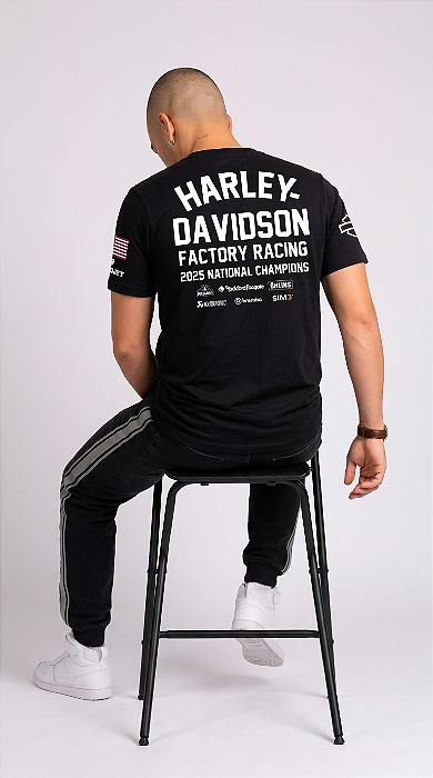 Camiseta Harley Davidson Factory Racing National Champions 2025