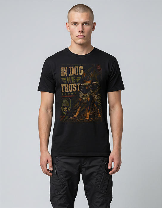 Camiseta Mamba Army In Dog We Trust Doberman