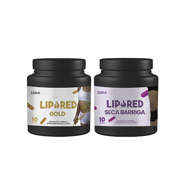 COMBO - LipoRed Gold + LipoRed Seca Barriga - 10 Cápsulas