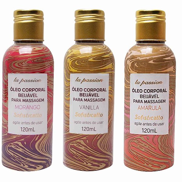 Óleo Beijável Massagem La Passion 120Ml Sofisticatto