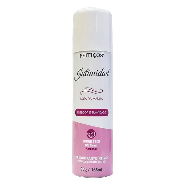 Intimidad Desodorante Íntimo Toque Seco 90G/166ml Feitiços Aromáticos