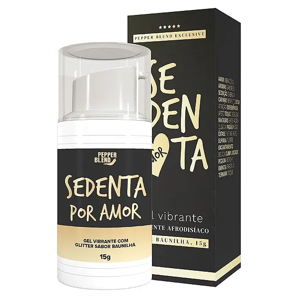 Sedenta Vibrador Liquido 5Por Amor Gel Comestível Pepper Blend